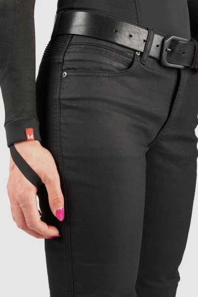 Moteriški džinsai PANDO MOTO LORICA Juodas A Slim Fit Cordura®