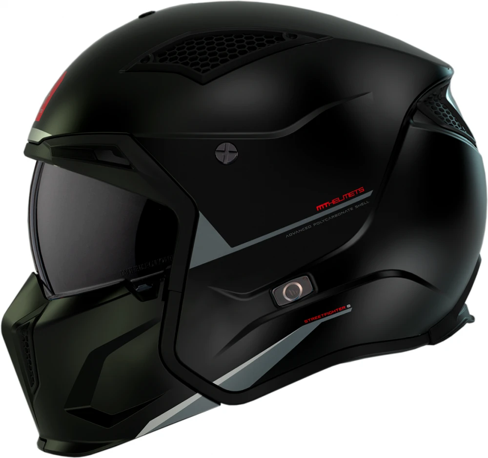 Mt Helmets Šalmas MT STREETFIGHTER SV S SOLID Juodas