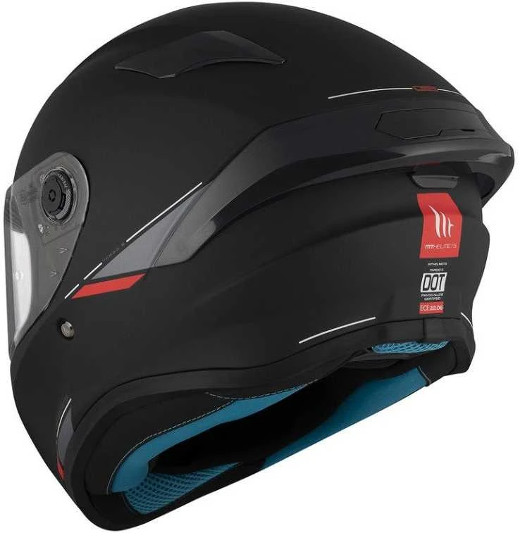 Mt Helmets Šalmas MT Targo S Solid Matinis Juodas