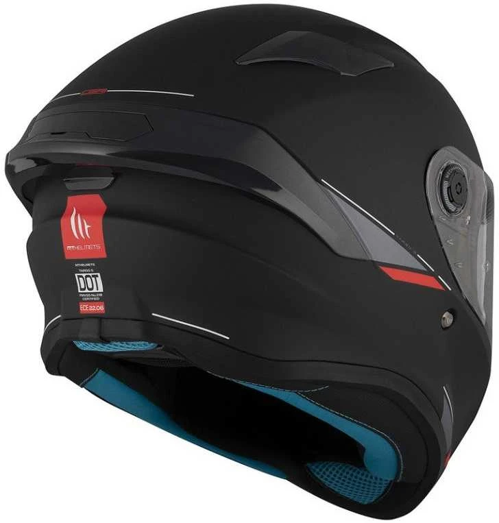 Mt Helmets Šalmas MT Targo S Solid Matinis Juodas