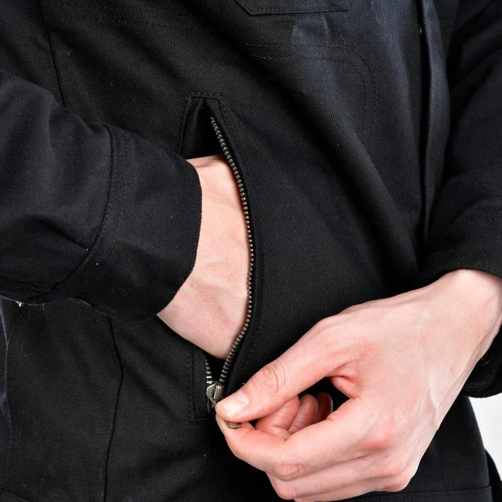 Oxford Heist Vyriška tekstilinė striukė juoda