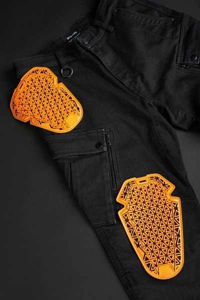 PANDO MOTO MARK Juodas AAA Vyriški džinsai Cargo stiliaus Cordura® / Balistex®