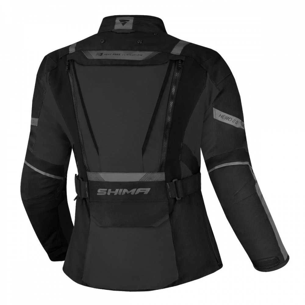 SHIMA Hero 2.0 Atsparus vandeniui Moteriška Tekstilinė Striukė Juoda