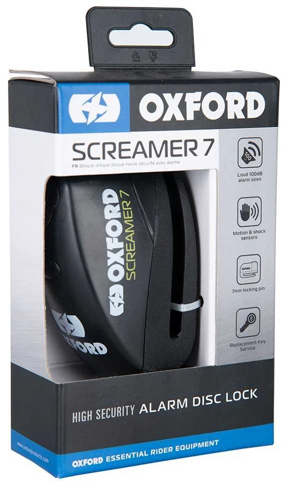 Stabdžių disko užraktas Oxford Screamer7 su signalizacija