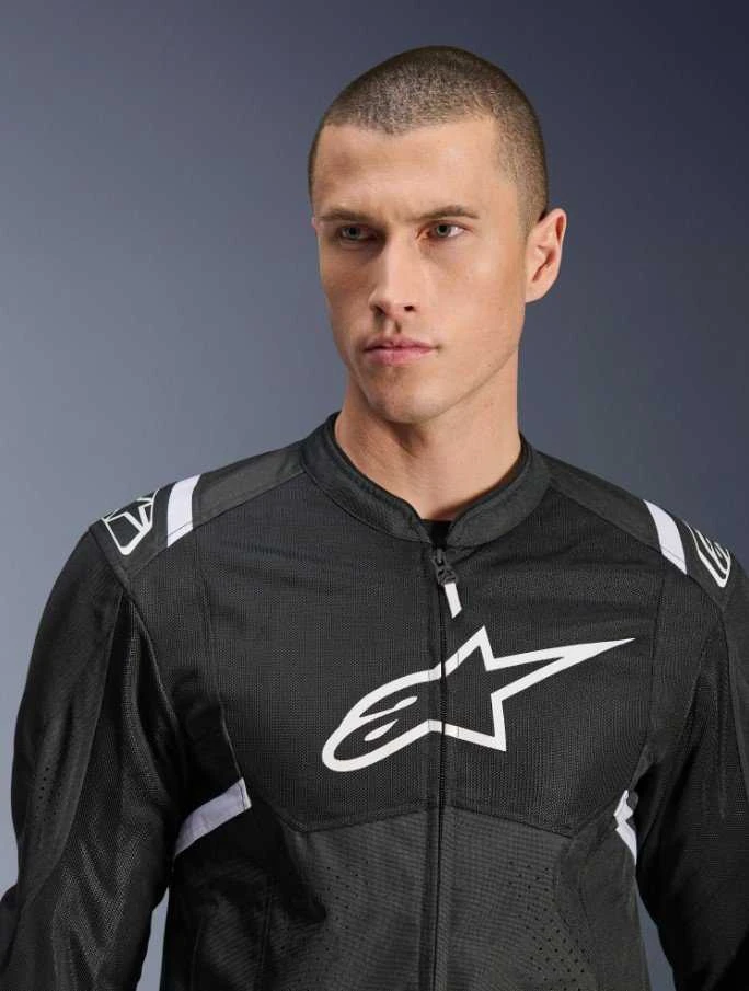 Vyriška tekstilinė striukė Alpinestars T-SPS Air V2 Juoda/Balta