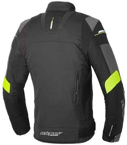 Vyriška tekstilinė striukė SEVENTY 70 SD-JR69 Juoda/Fluorescencinė