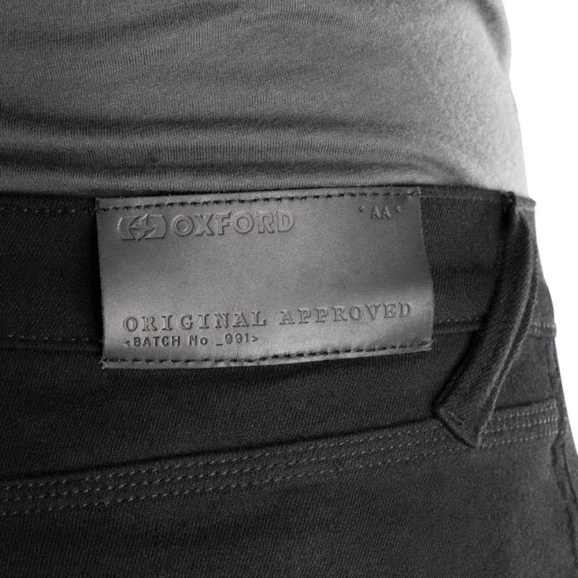 Vyriški Džinsai OXFORD Super Stretch Slim Regular Juodi