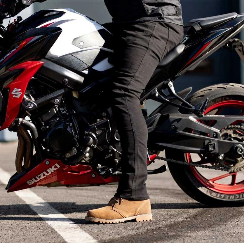 Vyriški Džinsai OXFORD Super Stretch Slim Long Juodi