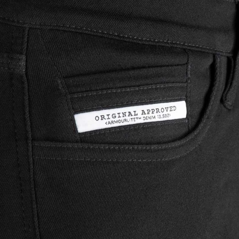 Vyriški Džinsai OXFORD Super Stretch Slim Long Juodi