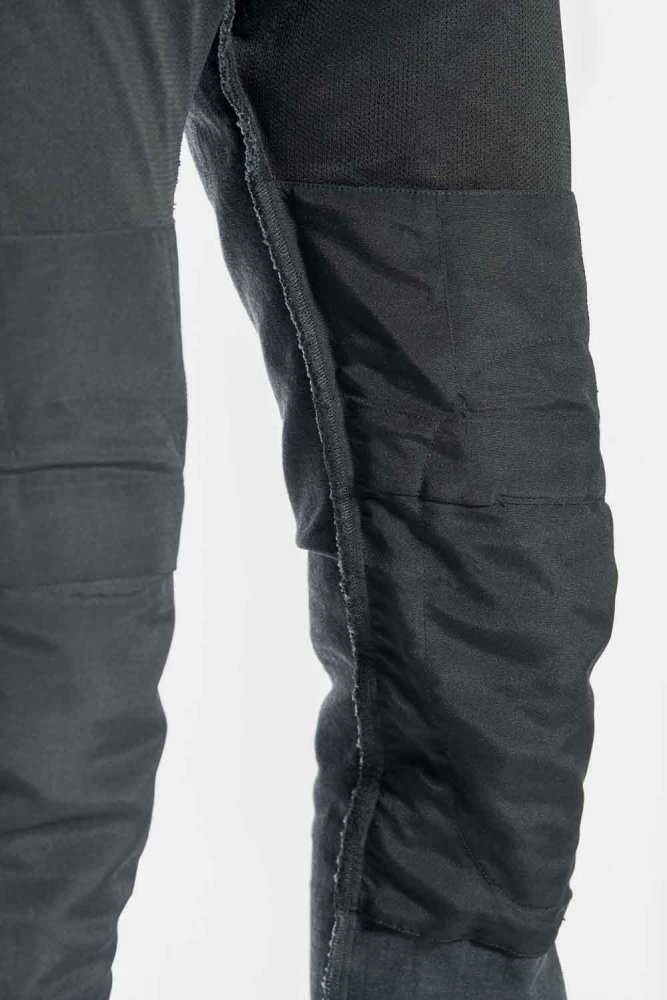 Vyriški džinsai PANDO MOTO ROBBY Slim-Fit Cordura® Juodi