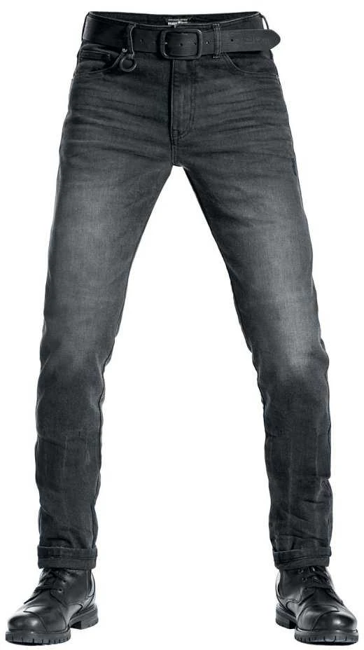 Vyriški džinsai PANDO MOTO ROBBY Slim-Fit Cordura® Juodi