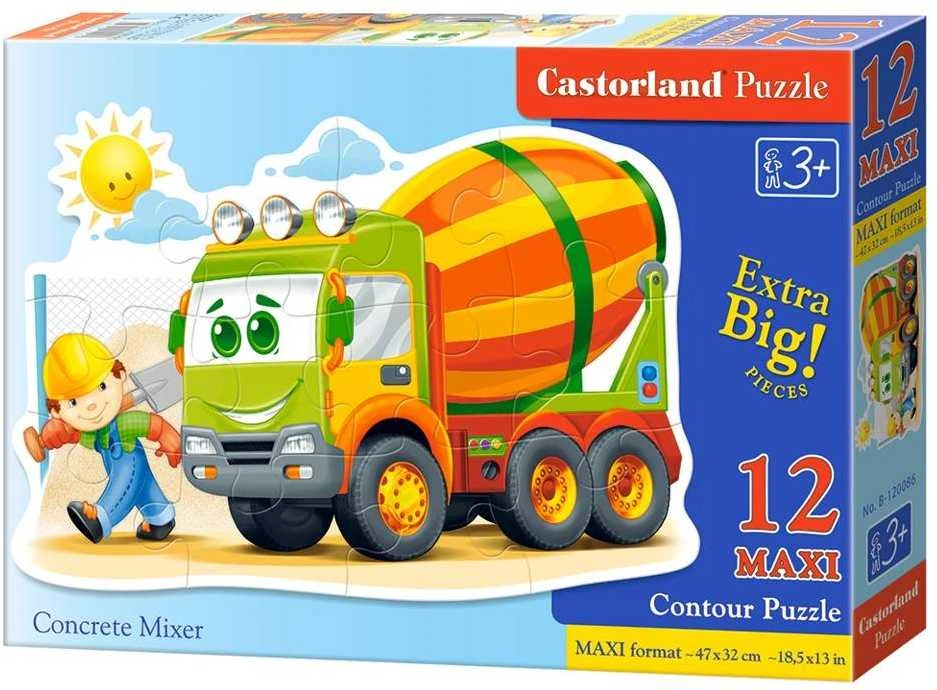 Castorland Dėlionė 12 vnt. - Betono maišytuvas