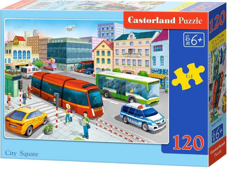 Castorland Dėlionė 120 vnt. - Miesto aikštė