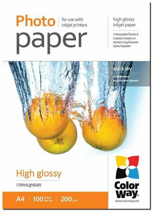 Valiklis „ColorWay“ blizgus fotopopierius | 200 g/m² | A4