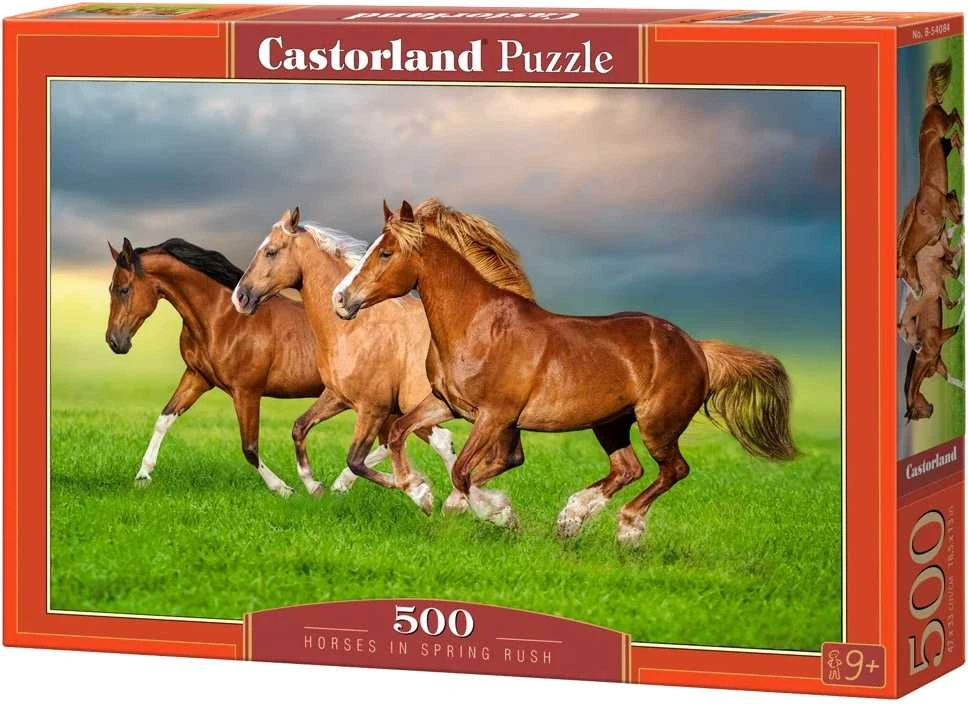 Castorland dėlionė Horses in Spring Rush 500 det
