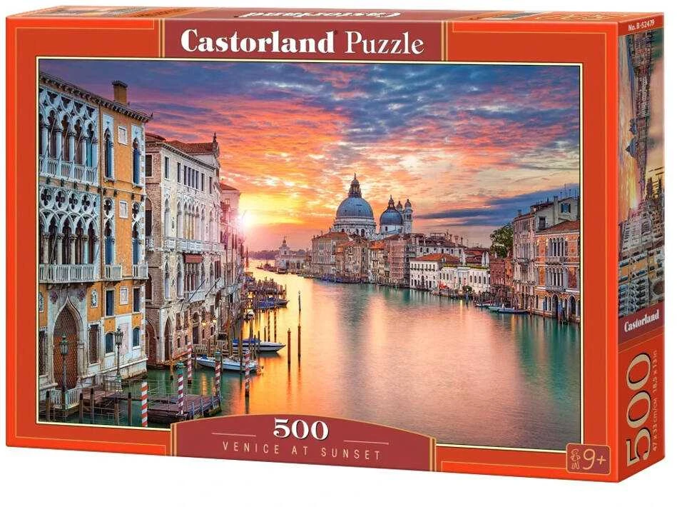 Castorland Dėlionė 500 vnt. - Venecija saulėlydžio metu