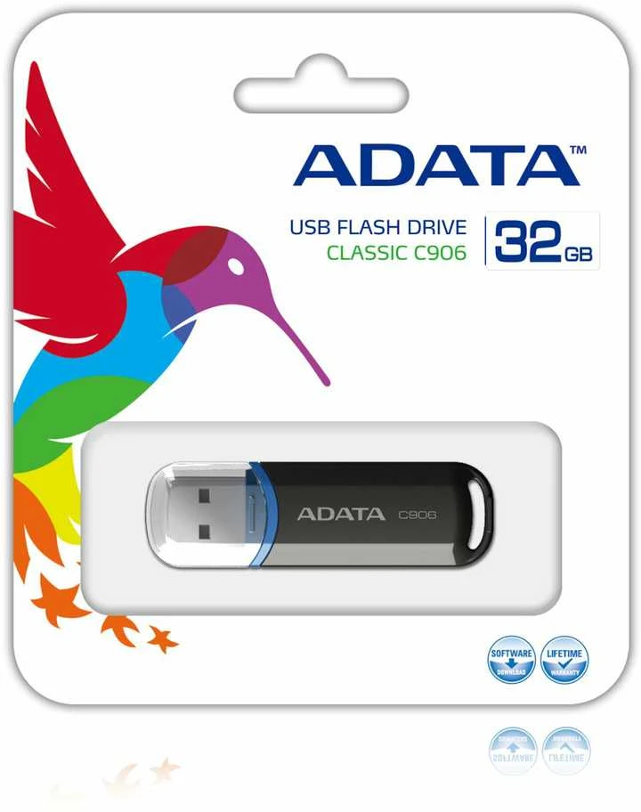ADATA | C906 | 32 GB | USB Type-A | Juodas