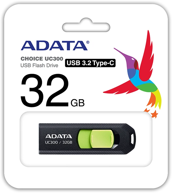 ADATA DUOMENYS | „FlashDrive“ | UC300 | 32 GB | USB 3.2 Gen 1 | Judas