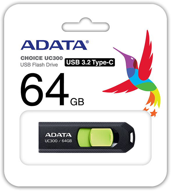 DUOMENYS | „FlashDrive“ | UC300 | 64 GB | USB 3.2 Gen 1 | Judas