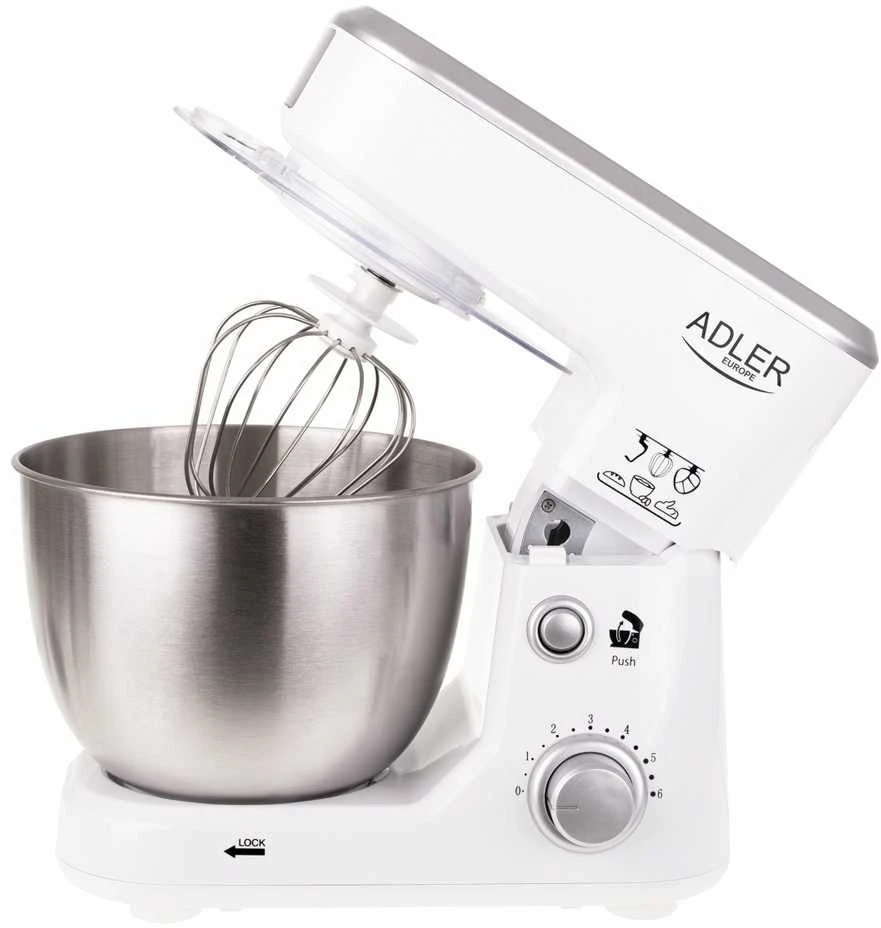 Virtuvinis kombainas Adler | AD 4216 | 1000 W | Greičių skaičius 6 | Bowl capacity 4 L | Baltas
