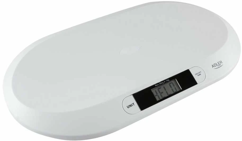 Virtuvinės svarstyklės Adler | Adler AD 8139 | Maksimalus svoris (talpa) 20 kg | Tikslumas 10 g | Baltas