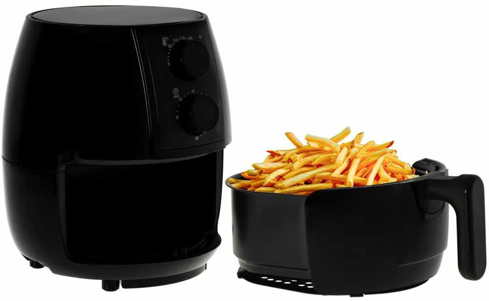 Gruzdintuvė Adler Airfryer orkaitė | AD 6312 | Galia 1600 W | Talpa 2,5 L | Konvekcija | Juodas