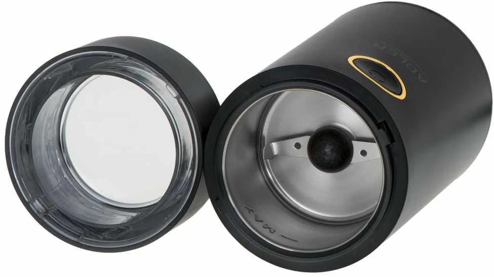 Kavamalė Adler | Kavos malūnas | AD 4446bg | 150 W | Kavos pupelių talpa 75 g | Juodas