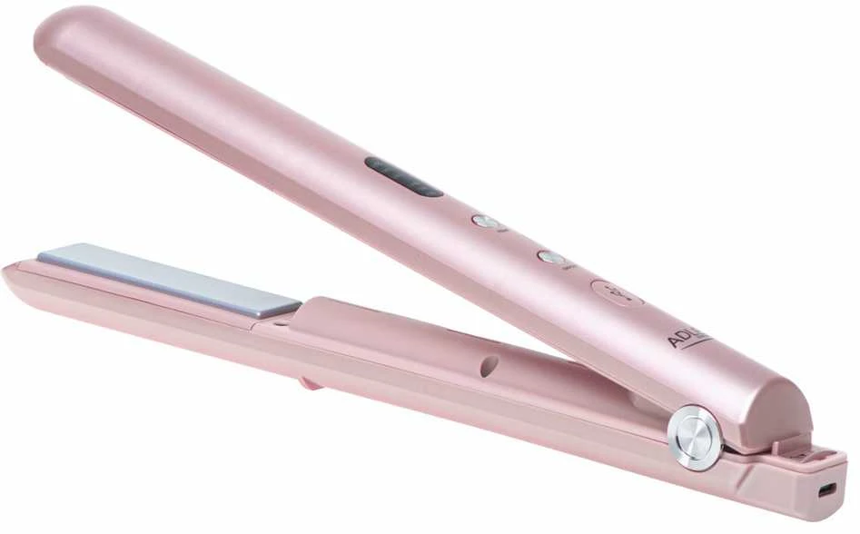 Adler Cordless Plaukų tiesintuvas | AD 2327 | Ceramic heating system | Ekranas LED | Temperature (min) 160 °C | Temperature (max) 220 °C | Rožinė