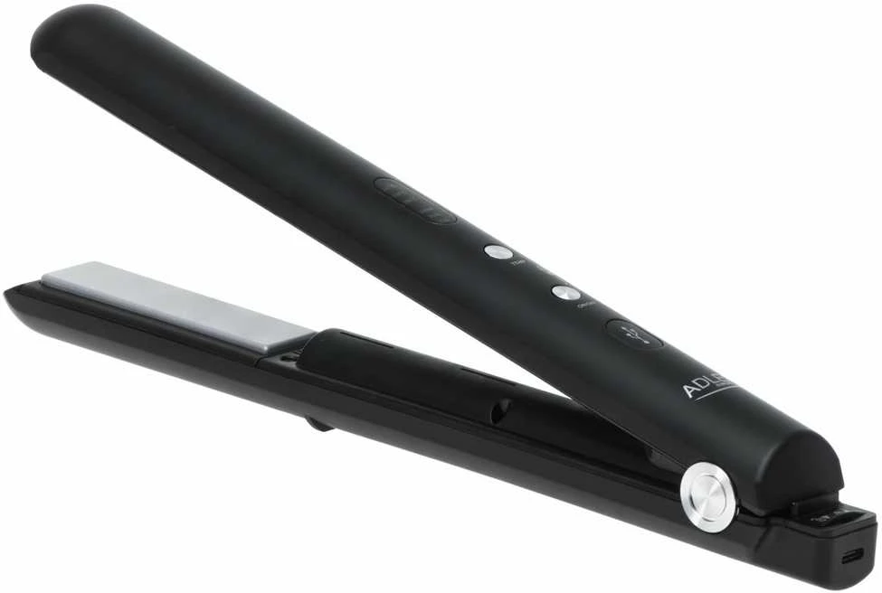 Adler Cordless Plaukų tiesintuvas | AD 2327 | Ceramic heating system | Ekranas LED | Temperature (min) 160 °C | Temperature (max) 220 °C | Juodas
