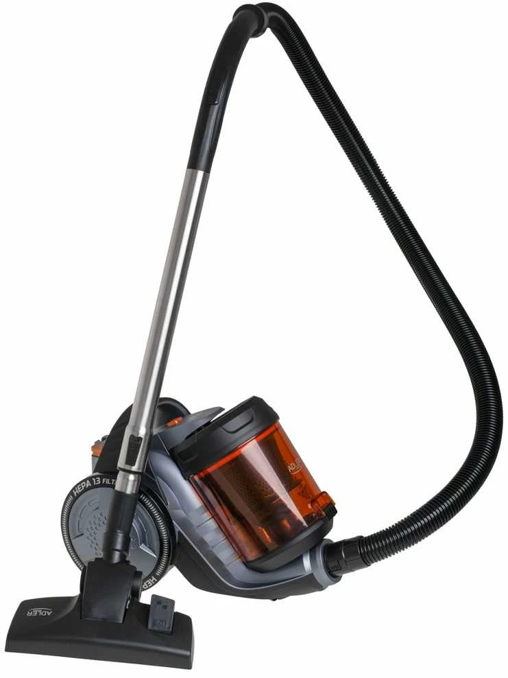 Adler Cyclone dulkių siurblys | AD 7065 | Be maišelio | Galia 700 W | Dulkių talpa 1,6 L | Juodas/Raudona