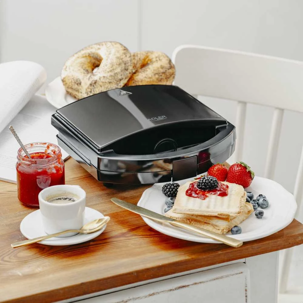 Adler Electric grill | AD 3068 | Electric Grilis | 750 W | Juodas