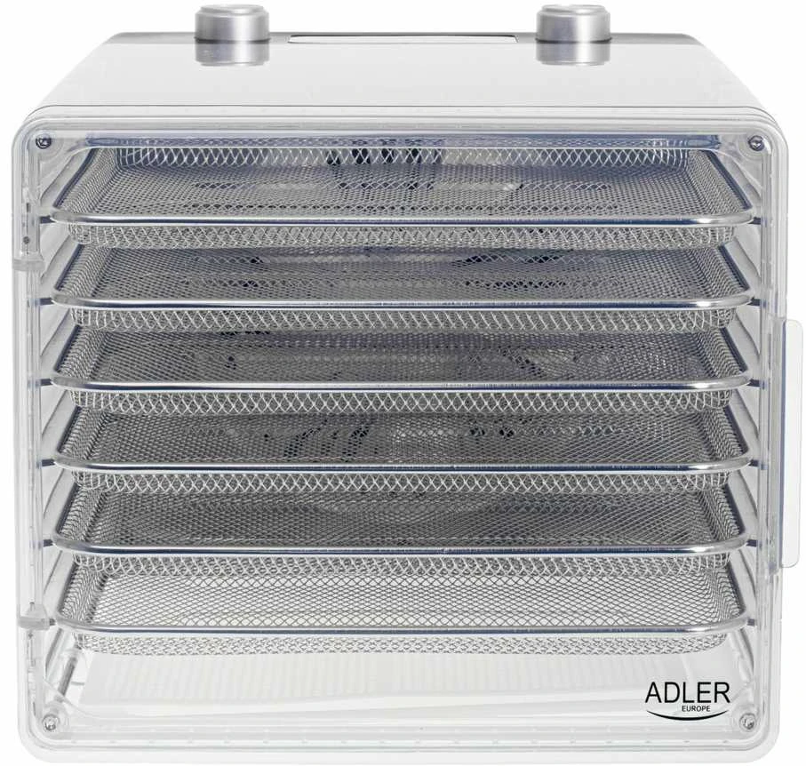 Adler | Maisto džiovyklė | AD 6660 | Galia 600 W | Dėklių skaičius 6 | Integruotas laikmatis | Juodas