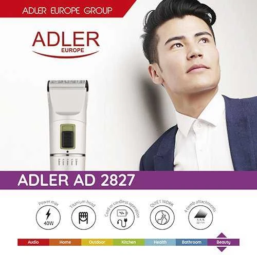 Plaukų kirpimo mašinėlė ADLER/AD2827