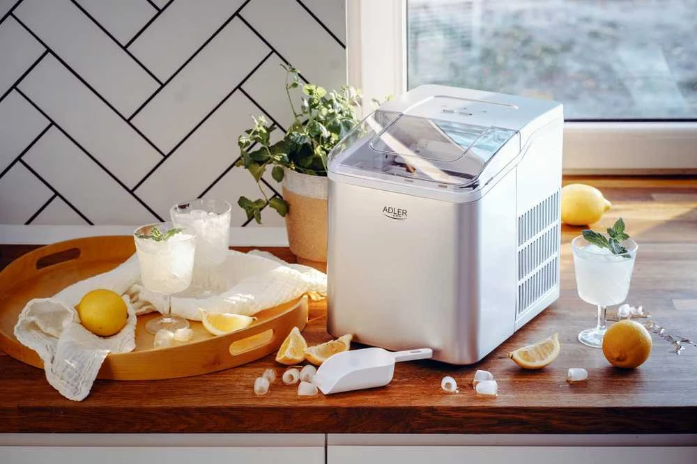 Adler | Ice Maker | AD 8086 | Power 100 W | Sidabrinis
