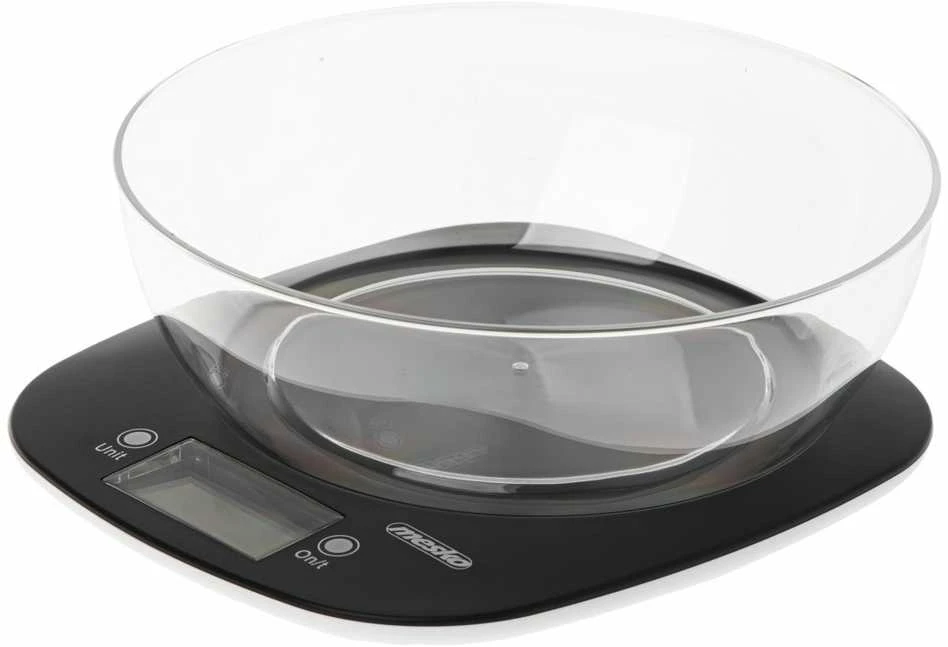Virtuvinės svarstyklės Mesko Adler virtuvės svarstyklės su dubeniu | MS 3179b | Graduacija 1 g | Ekrano tipo LCD | Juodas