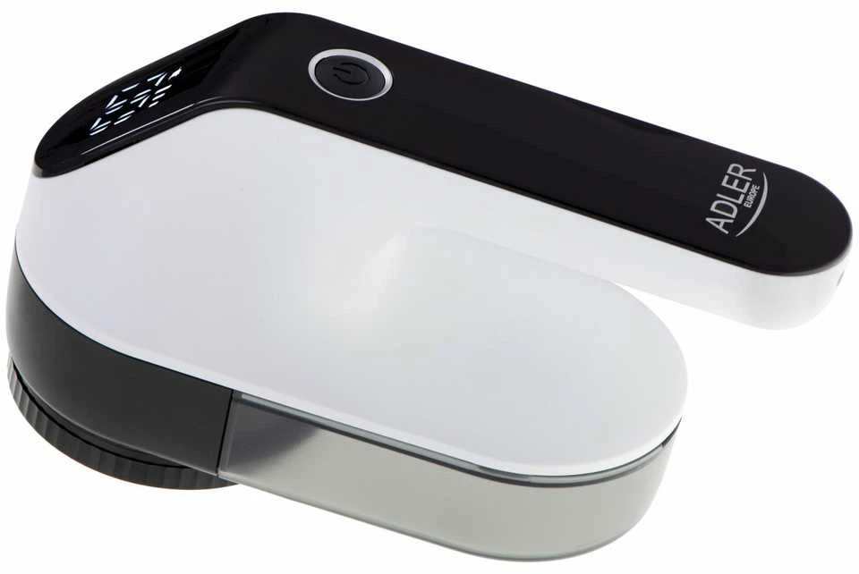 Adler | Lint remover LCD | AD 9618 | Baltas/Juodas | Rechargeable battery