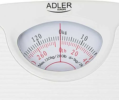 Adler | Mechaninės vonios svarstyklės | AD 8151w | Didžiausias svoris (keliamoji galia) 130 kg | Tikslumas 1000 g | Baltas