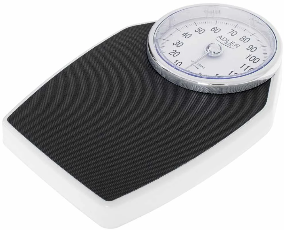 Virtuvinės svarstyklės Adler | Mechaninės vonios svarstyklės | AD 8177 | Didžiausias svoris (keliamoji galia) 150 kg | Tikslumas 1000 g | Juodas