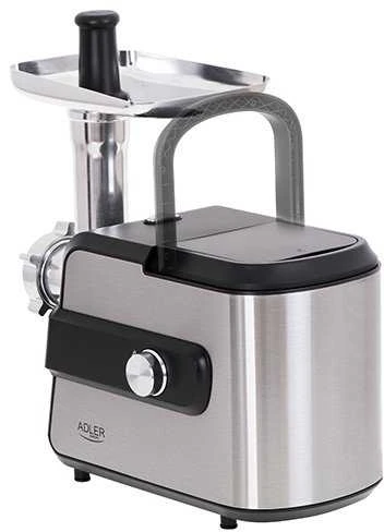 Adler | mėsmalė with a shredder | AD 4813 | Sidabrinis/Juodas | 600 W | Greičių skaičius 2 | Throughput (kg/min) 1