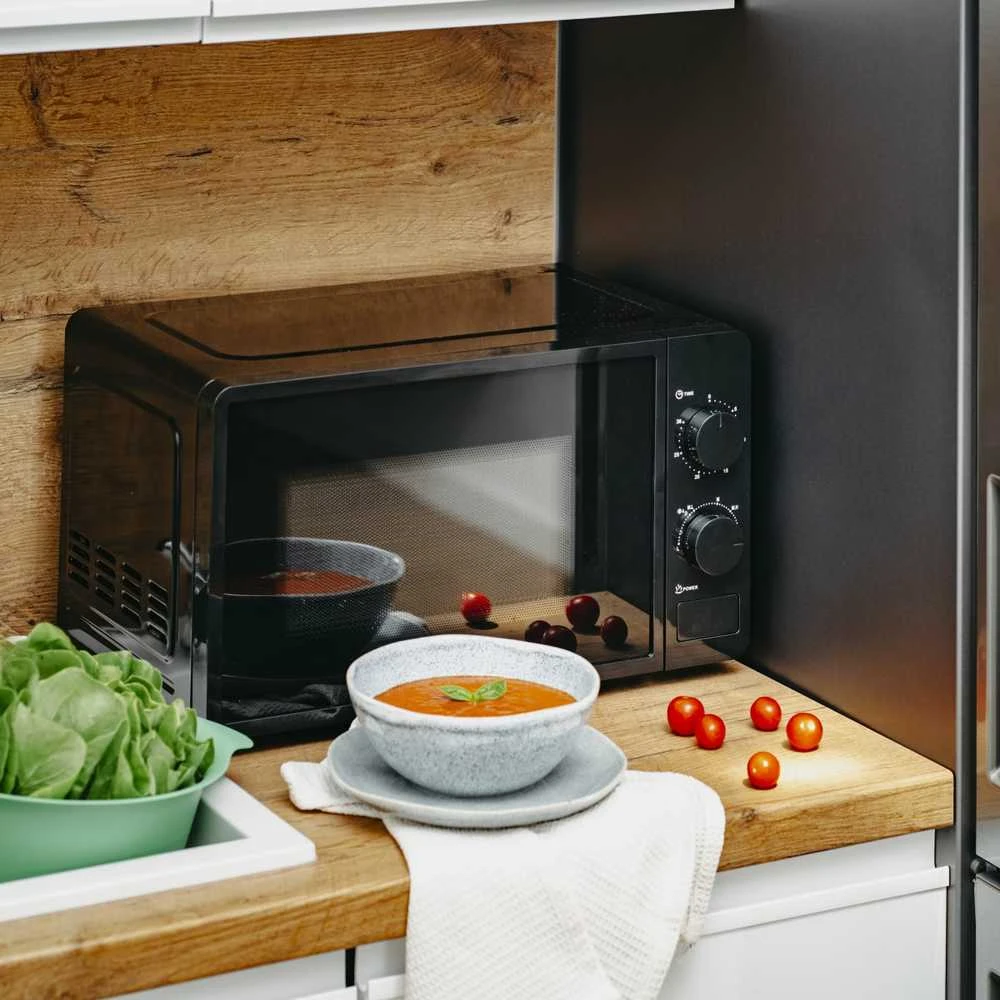 Adler | Mikrobangų krosnelė | AD 6206 | Laisvai pastatoma | 700 W | Konvekcinė | 20 l | Juodas