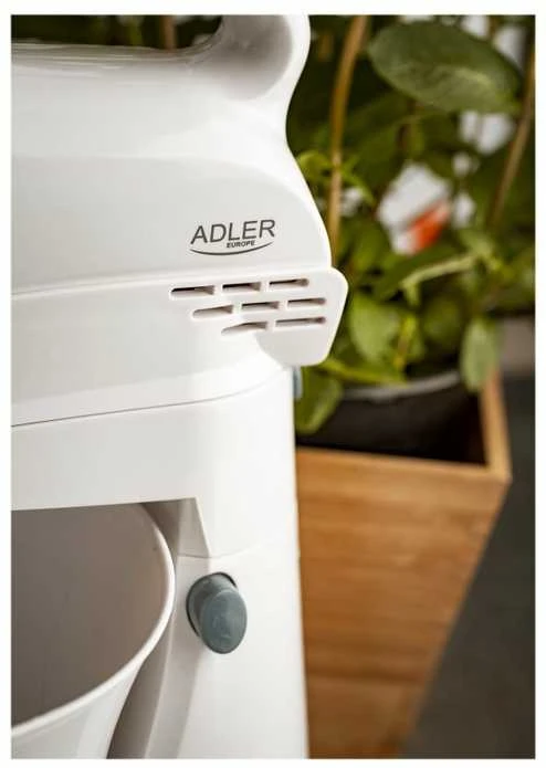 Virtuvinis kombainas Adler | Mixer | AD 4202 | Mixer with bowl | 300 W | Greičių skaičius 5 | Turbo mode | Baltas