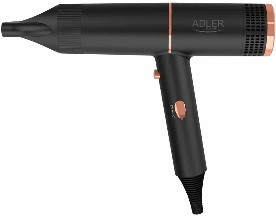 Adler Plaukų džiovintuvas | AD 2278 | 1400 W | Number of temperature settings 2 | Ionic function | Juodas