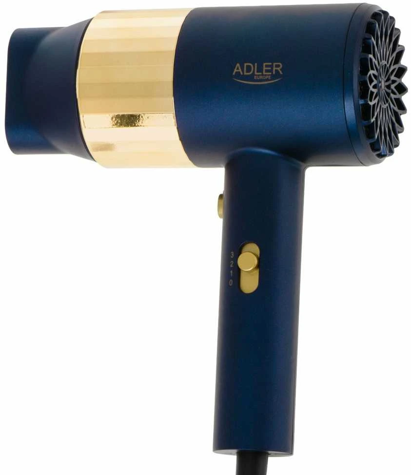 Adler Plaukų džiovintuvas | AD 2280 | 1800 W | Number of temperature settings 3 | Mėlyna/Gold