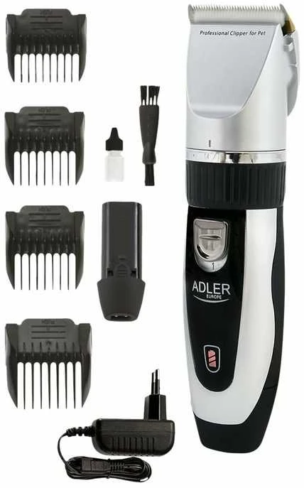 Adler | Plaukų kirpimo mašinėlė augintiniams | 2823 m. AD | Plaukų kirpimo mašinėlė augintiniams | Sidabras