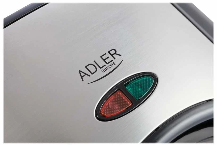 Sumuštinių keptuvas Adler | Sumuštinių keptuvė | AD 3015 | 750 W | Lentelių skaičius 1 | Kepinių skaičius 2 | Juodas