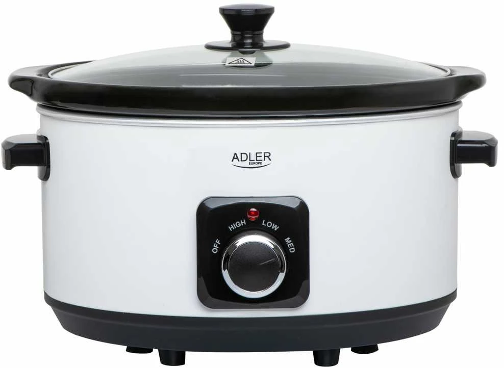 Adler | Lėta viryklė | AD 6413w | 290 W | 5,8 L | Programų skaičius 3 | Baltas
