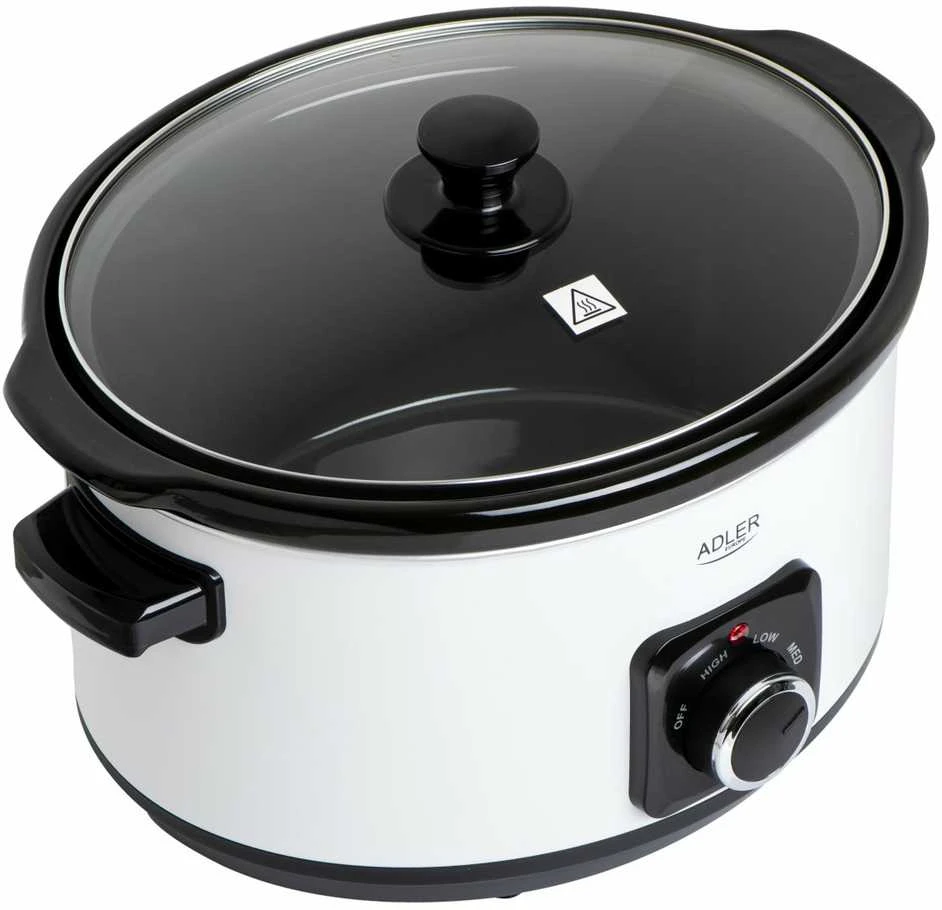 Adler | Lėta viryklė | AD 6413w | 290 W | 5,8 L | Programų skaičius 3 | Baltas