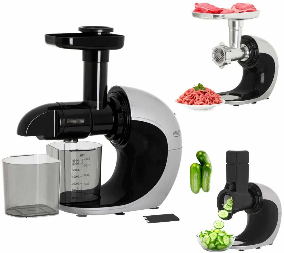 Sulčiaspaudė Adler | Slow-speed juicer 3in1 - mėsmalė