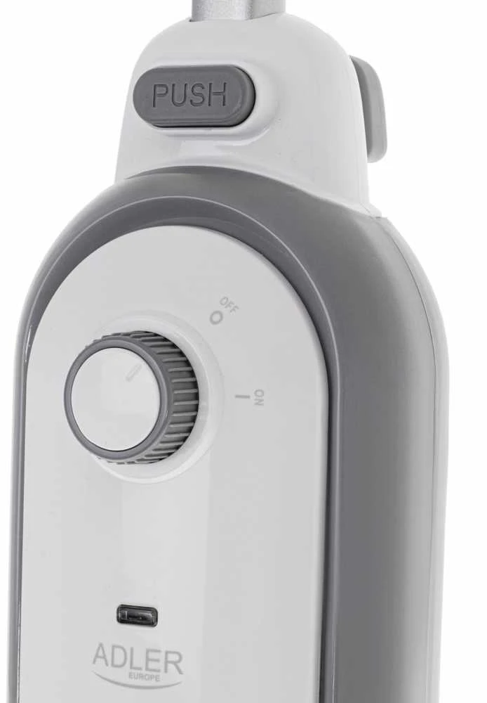 Adler Steam šluota | AD 7057 | Galia 1300 W | Vanduo bako talpa 0,38 L | Baltas/Pilkas