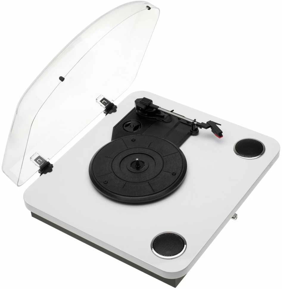 Patefonas Adler AD-1914W su USB ir Bluetooth, baltos spalvos